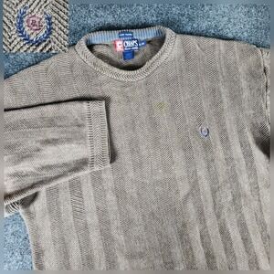 VTG Ralph Lauren Chaps Hand Framed Herringbone Oversized Baggy Sweater Mens XL
